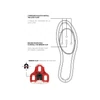 Kép 4/4 - Look Delta Cleat pedálstopli, piros