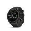 Kép 1/7 - Garmin Fenix 8 47mm Amoled Sapphire Karbonszürke DLC Titanium-Fekete/Sötétszürke szilikon szíjjal (ED XD)