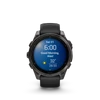 Kép 3/7 - Garmin Fenix 8 47mm Amoled Sapphire Karbonszürke DLC Titanium-Fekete/Sötétszürke szilikon szíjjal (ED XD)