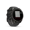 Kép 7/7 - Garmin Fenix 8 47mm Amoled Sapphire Karbonszürke DLC Titanium-Fekete/Sötétszürke szilikon szíjjal (ED XD)