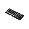 Kép 1/3 - BBB Cycling kerékpáros vázvédő matrica szett BBP-71 MultiVis 3M, fényvisszaverős, 265x115mm, szürke