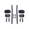 Kép 2/3 - BBB Cycling kerékpáros időfutam könyöklő BHB-60 AeroMax, alumínium, 25.4 és 31.8mm, ergonomikus forma, 350mm hosszú, fekete
