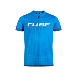 Cube Road/Xc Jersey Half Zip Rookie S/S rövid mez - Kék