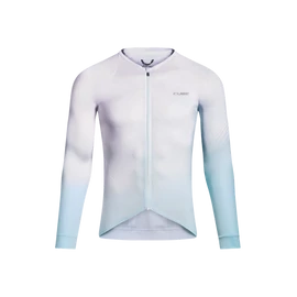 Cube Road/Xc UV-Protection Jersey Full Zip S/S hosszú ujjú mez - Türkiz/fehér