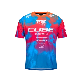 Cube MTB Jersey X Actionteam S/S rövid mez - Kék/pink