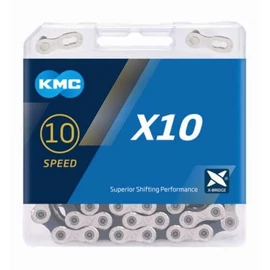 kmc-x10-ezust-fekete-10-sebesseges-lanc-114l