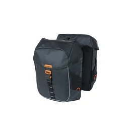 basil-dupla-taska-miles-tarpaulin-double-bag-universal-bridge-system-fekete-narancs