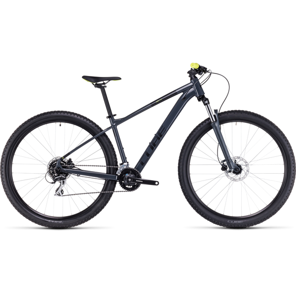 CUBE AIM PRO Grey'n'Flashyellow 2023 MTB kerékpár