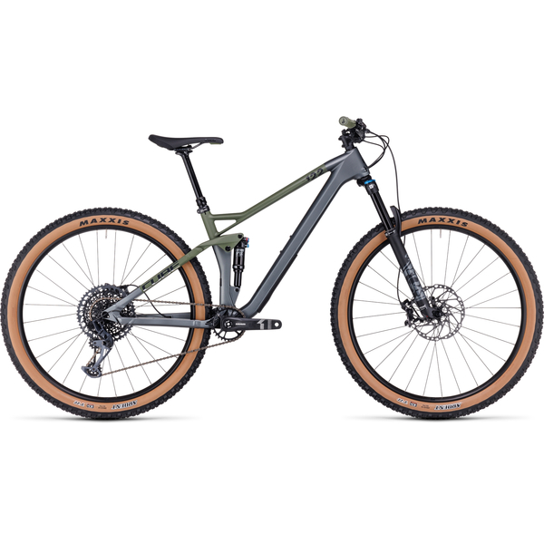 CUBE STEREO ONE22 HPC TM Flashgrey'n'Olive 29" (M) 2023 MTB kerékpár