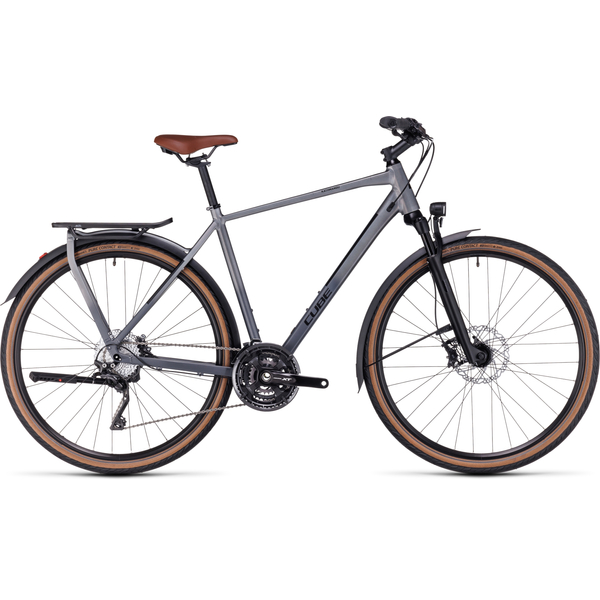 CUBE KATHMANDU SLX Prizmsilver'n'Black 28" 2023 Trekking kerékpár