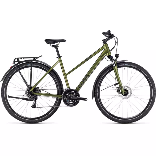 CUBE NATURE ALLROAD Shinymoss'n'Black 28" Trekking kerékpár XS