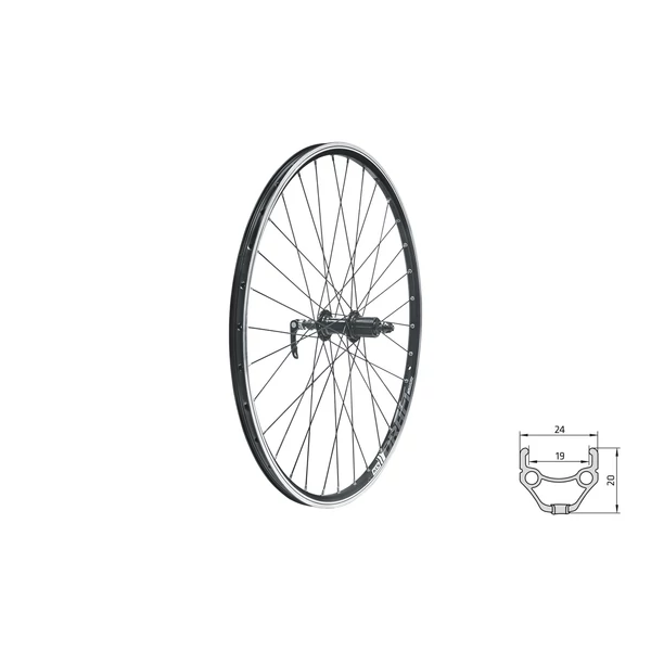 Kellys Draft V-brake R 28/29" hátsó fűzött kerék