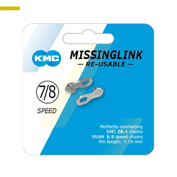KMC MISSINGLINK 7/8s Lánc Patentszem