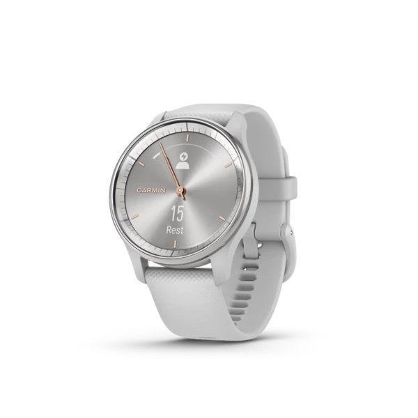 okosora-garmin-vivomove-trend-ezust-szurke-szilikon-szijjal