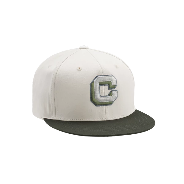 Cube Cap The Embossed C baseball sapka - Beige'n'olive