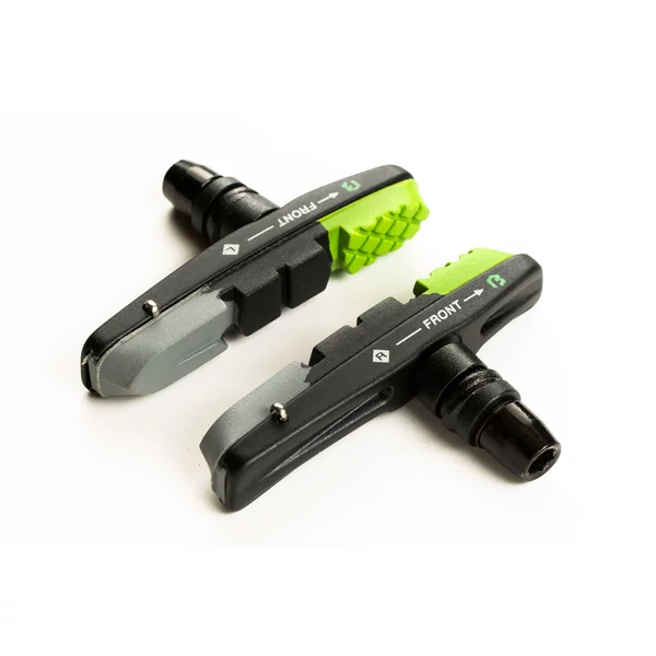 BikeFun Fékpofa MTB 72 mm menetes cartridge, zöld/fekete/szürke - MTB-955VC
