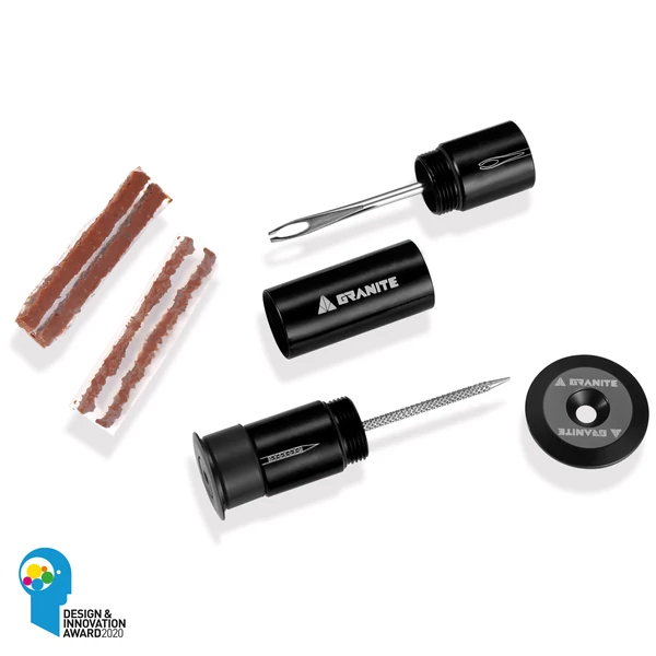 Granite Stash tire plug tubeless defektjavító készlet, fekete