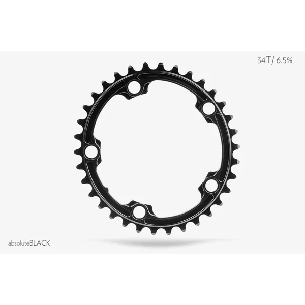 Lánckerék Országúti OVAL 110BCD 5 lyukas fekete 34T