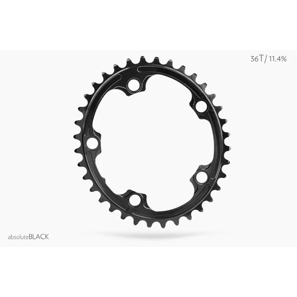 Lánckerék Országúti OVAL 110BCD 5 lyukas fekete 36T