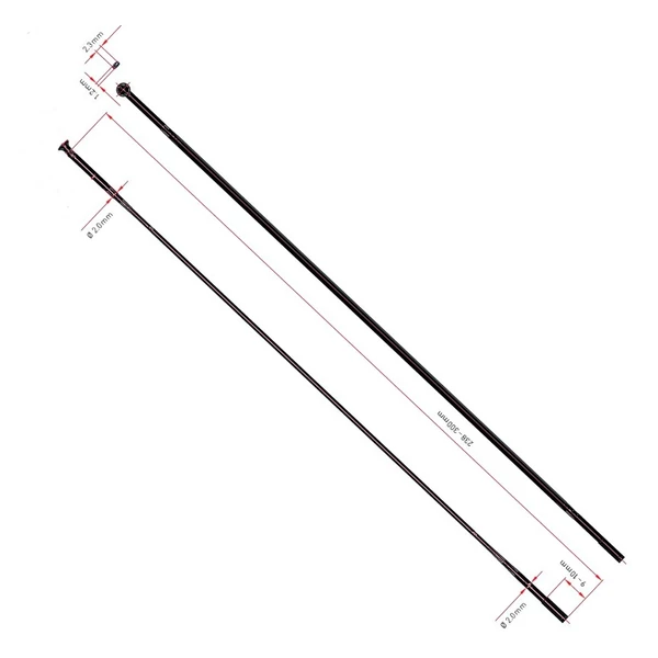 Küllő DT Swiss Aero comp egyenes 2.0/2.3/1,25x300 fekete