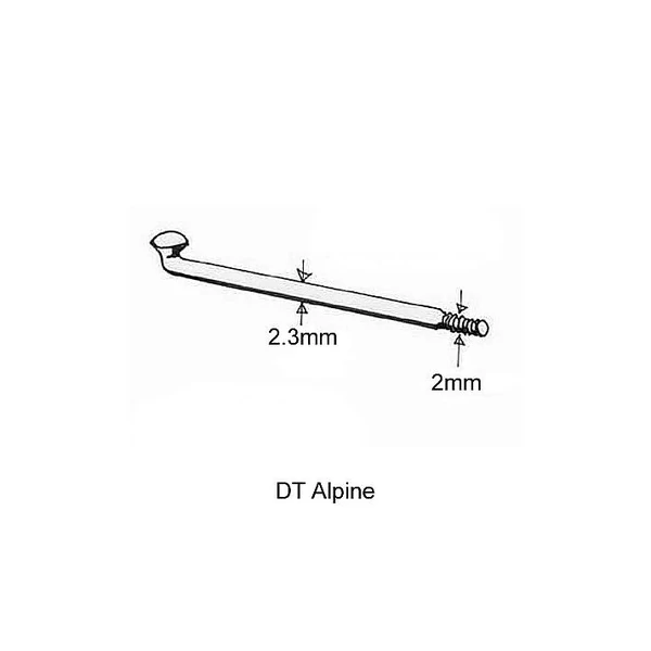 Küllő DT Swiss Alpine 2.34/2.0x304 ezüst