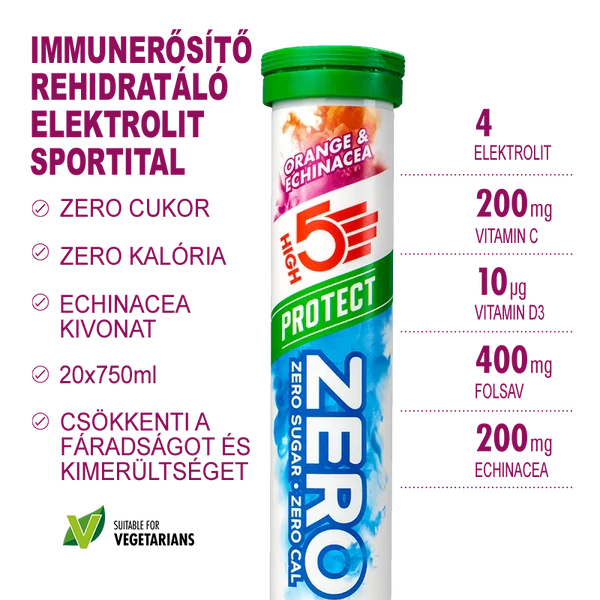 High5 ZERO Protect narancs & echinacea (20db tab/fiola)