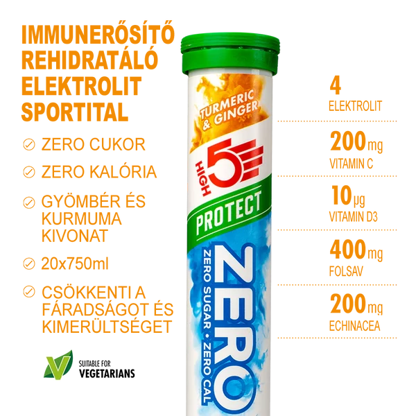 High5 ZERO Protect Kurkuma & Gyömbér (20db tab/fiola)