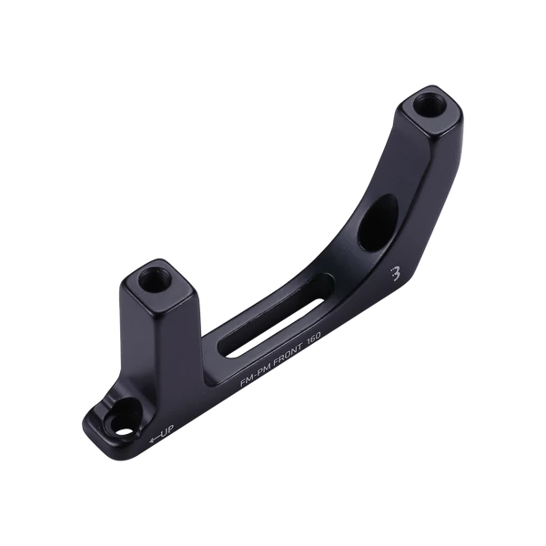 BBB Cycling kerékpáros féktárcsa adapter BBS-97F PowerMount, első féktárcsához, flatmount, 160mm FM to PM