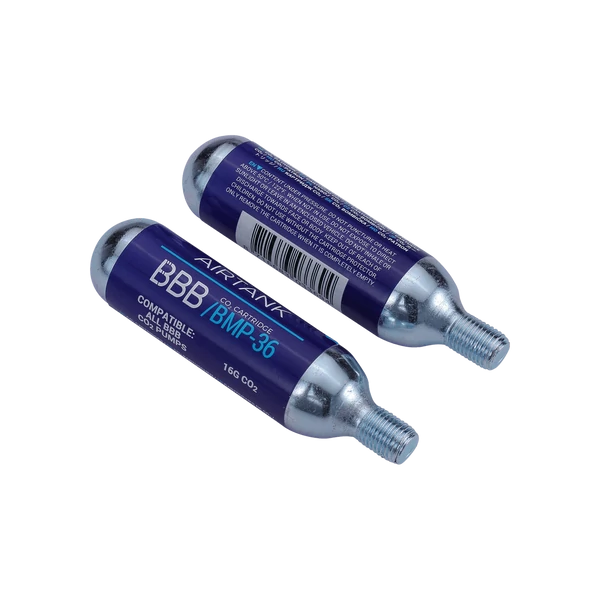 BBB Cycling kerékpáros CO2 pumpa patron BMP-35 AirTank, 16gramm, menetes, 2 db