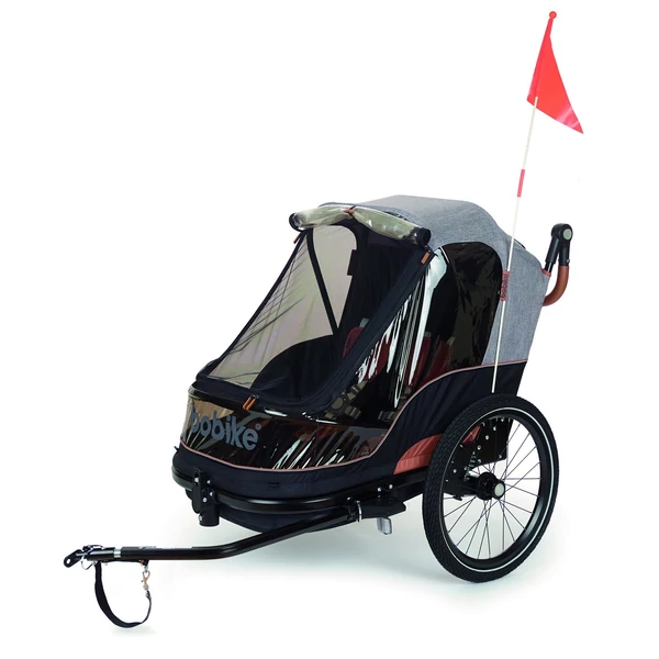 bobike-gyerek-utanfuto-max-2-gyermek-szallitasara-rugos-lengescsillapitas-2-kerekpar-adapterrel-a-csomagban-futo-babakocsiszettel-szurkebarna-53138