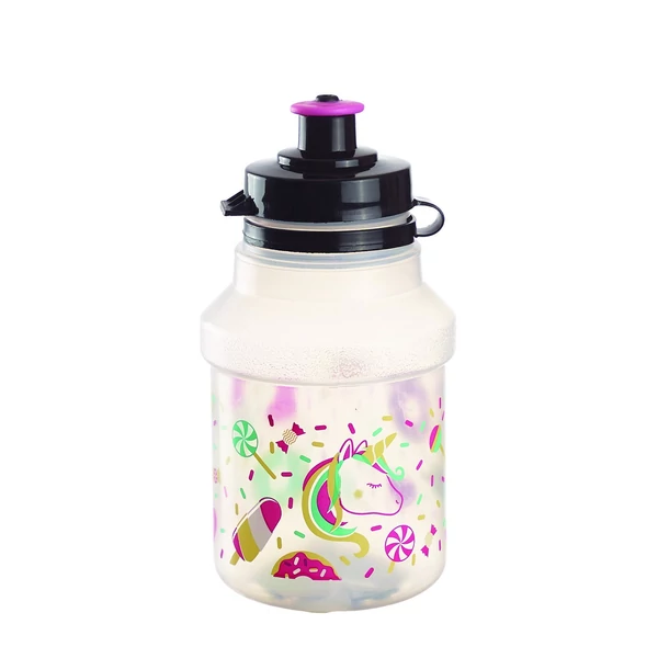 Polisport kulacs gyerek 350 ml LOLIPOPS pattintós kupakkal+gumipántos kulacstartóval
