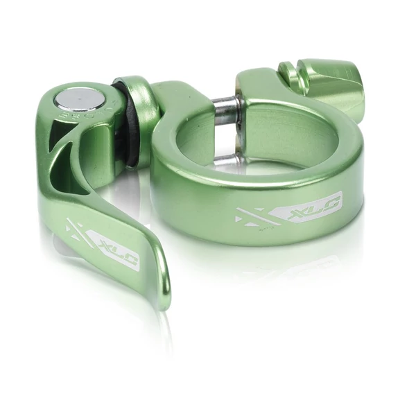 XLC Nyeregcsőbilincs 31,8 mm lime gyorszáras PC-L04