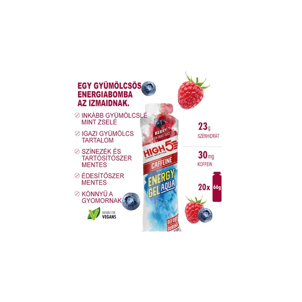 High5 Energy Gel Aqua Caffeine Berry