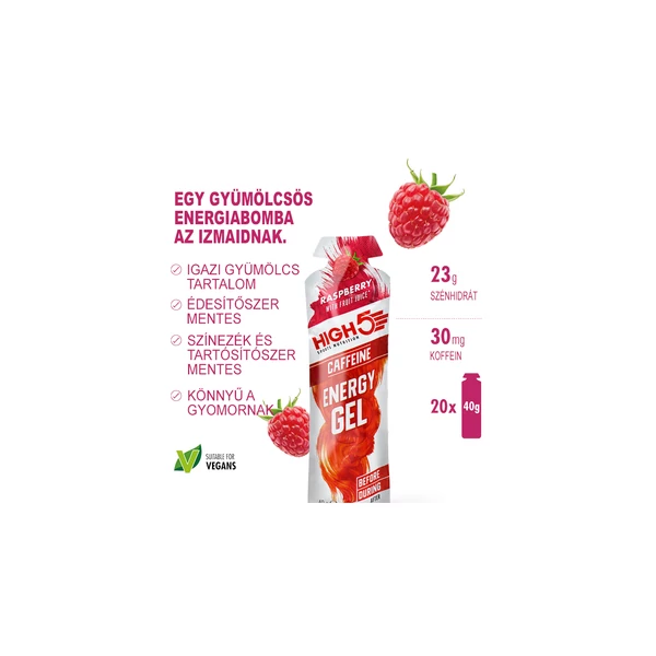 High5 Energy Gel Caffeine Rasberry