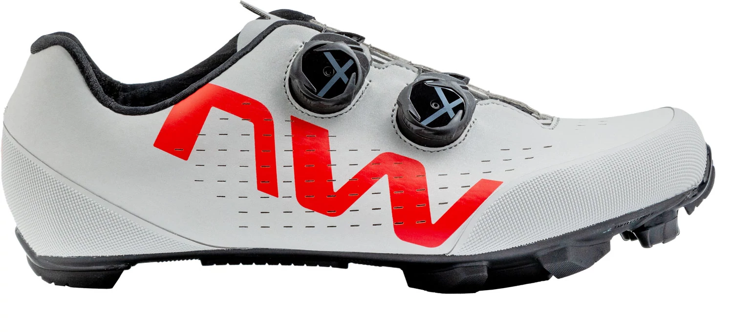 Northwave Rebel 3 MTB cipő - Szürke/piros - akosbike.hu